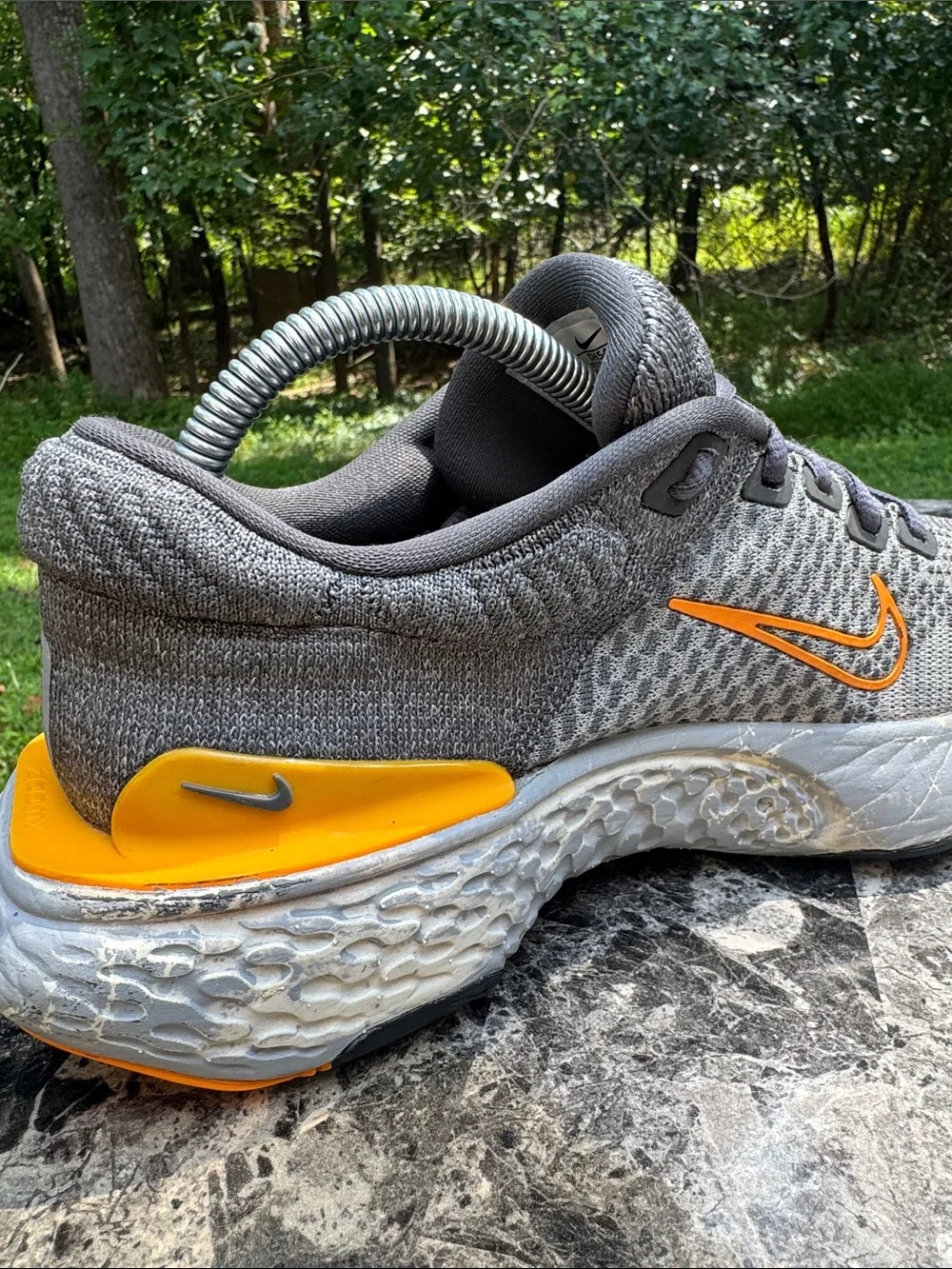 Nike Zoom X ZoomX Invincible 2 Grey Gray Orange size SZ 8
